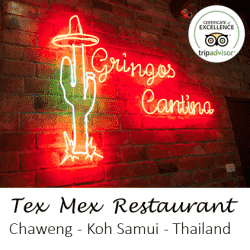 Mexikansk restaurang Koh Samui, Thailand.